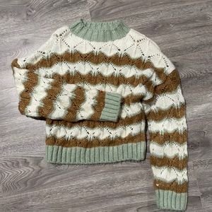 ZARA Cropped Knit Sweater